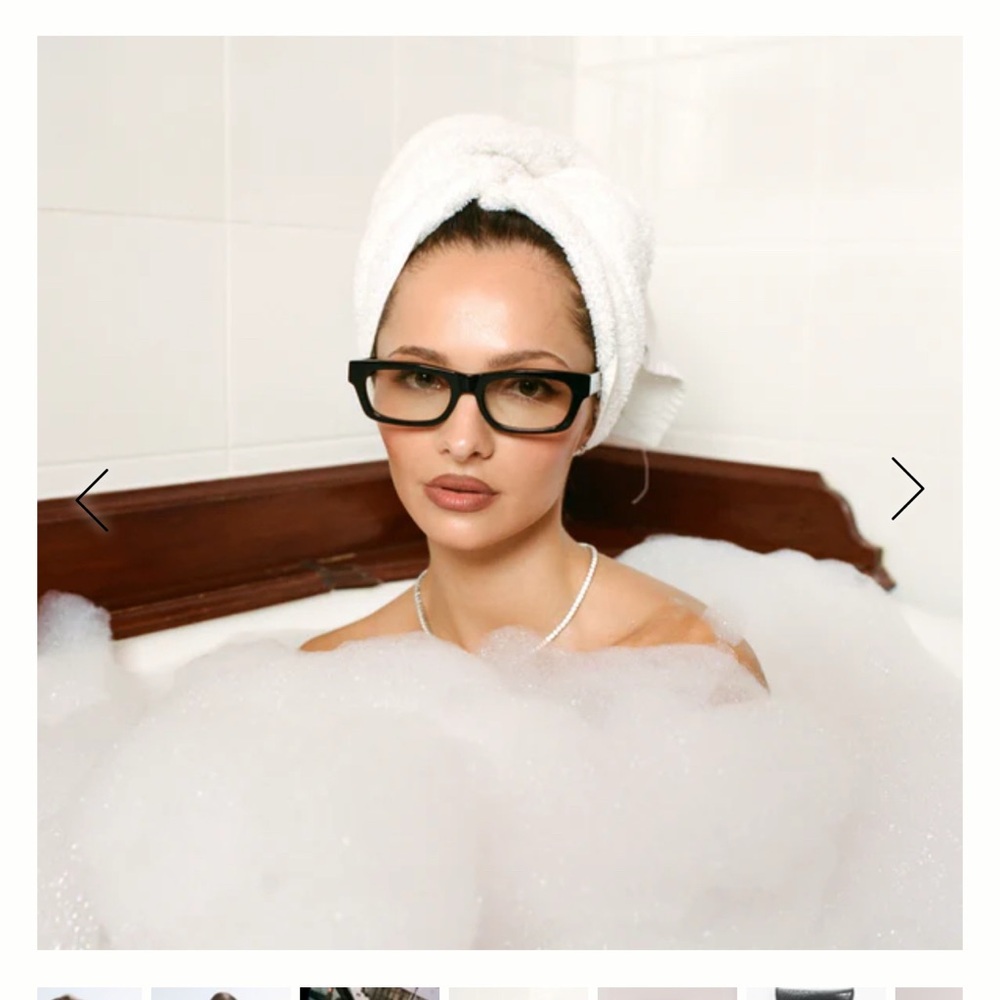 Heaven Mayhem Sloane Black Clear Lens Glasses